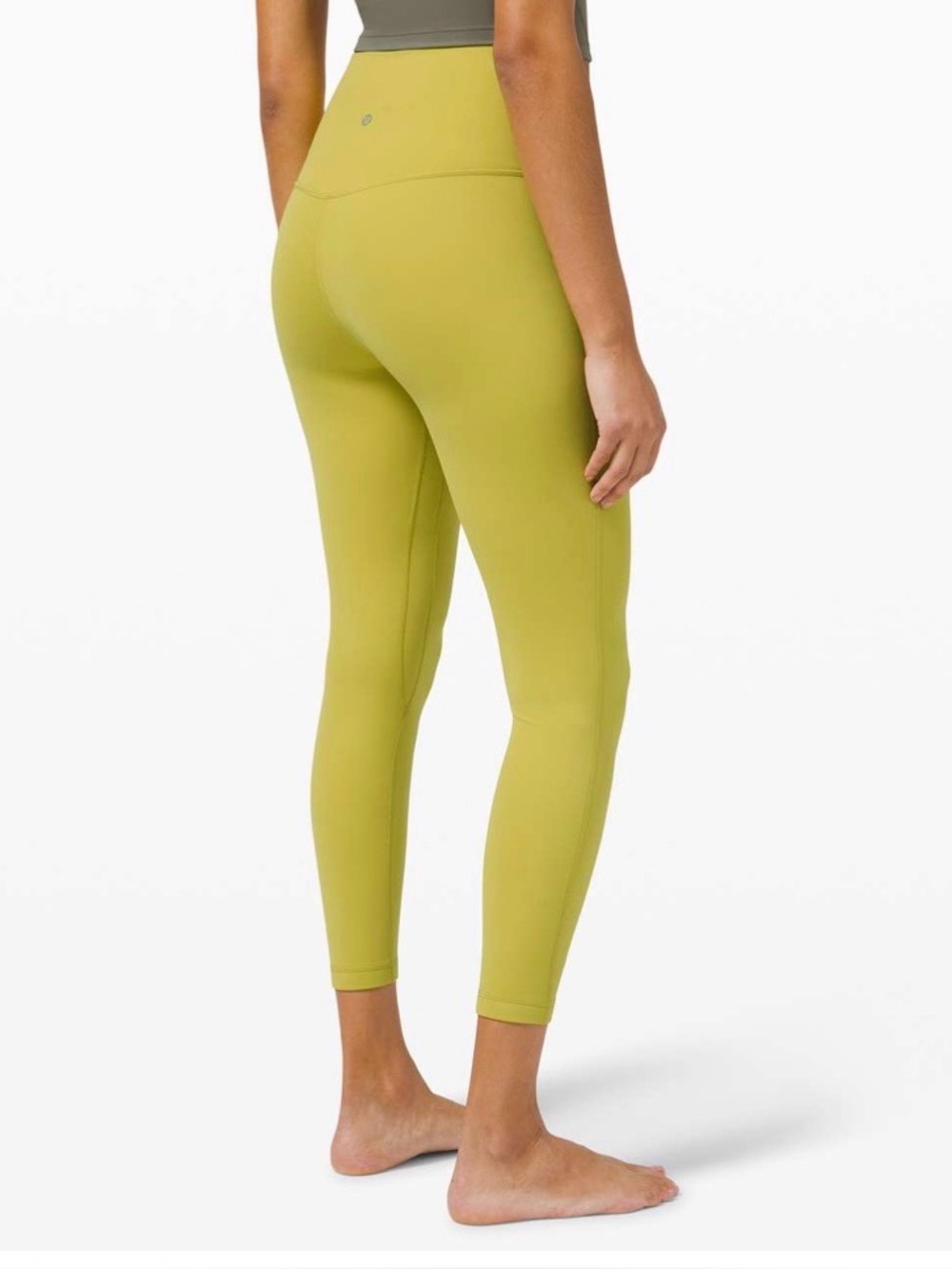 NWT Lululemon Align Pant Size 8 Yellow Pear Nulu 25" Double Lined
